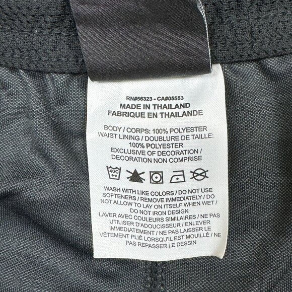 Nike Dri Fit Mens Black Gray Activewear Shorts Elastic Drawstring Waist Size XXL - Picture 5 of 9